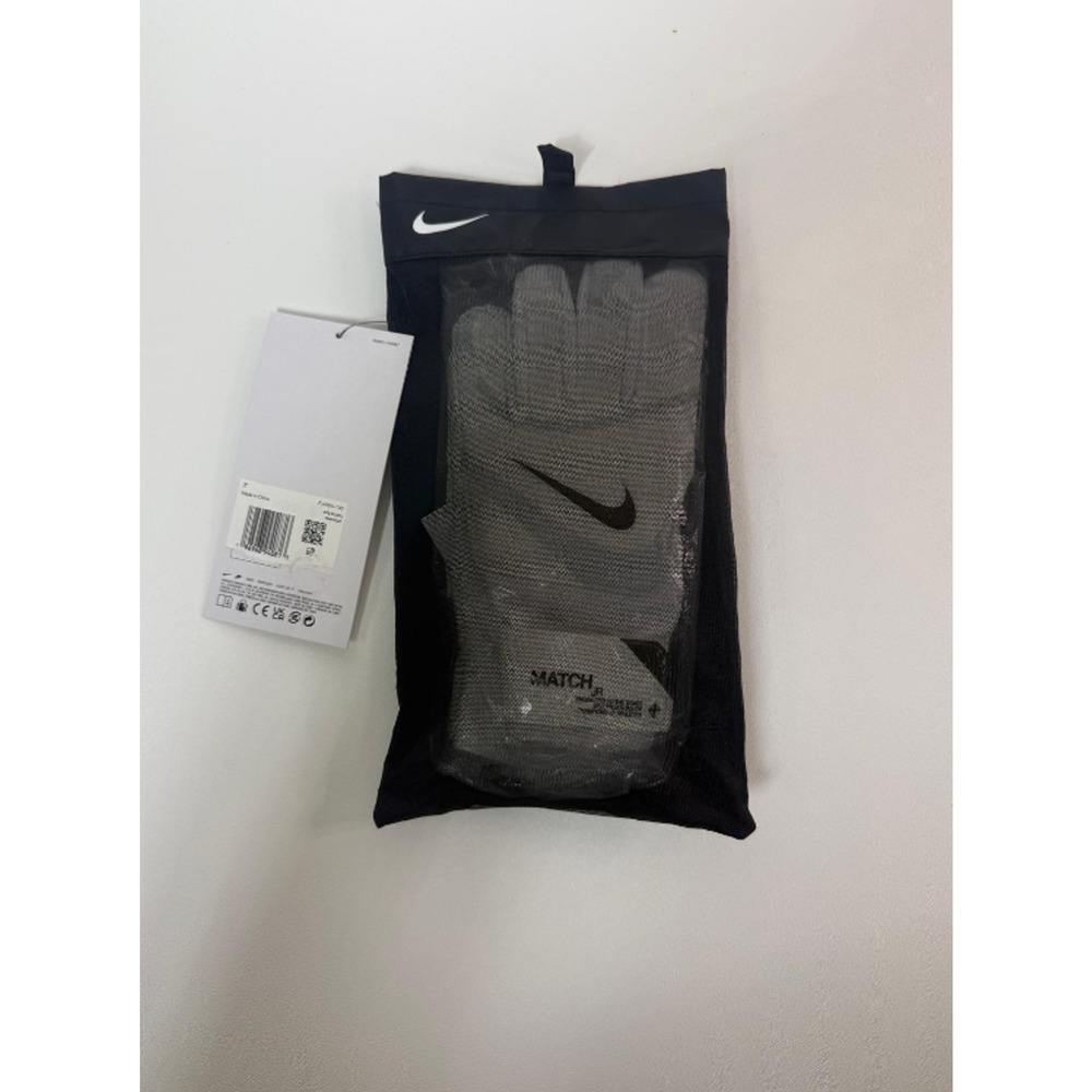 Nike Goalkeeper Match Football Soccer Gloves Unisex Size 7 White NEW - Picture 3 of 4